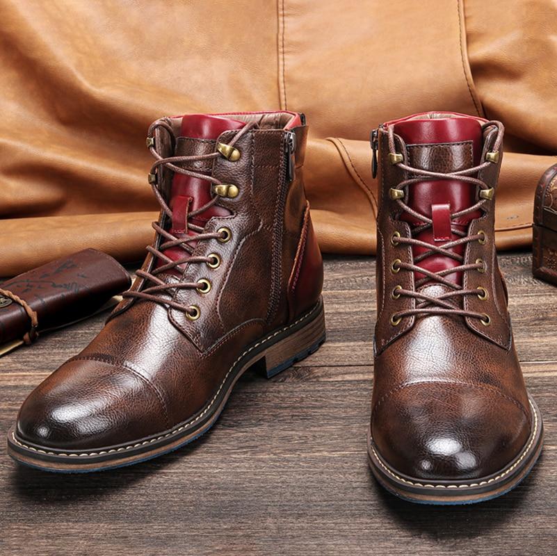 Full-Grain Leather Oxford Boots