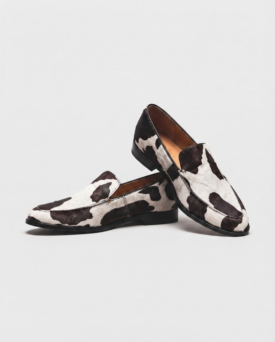 Bruna Loafer — Cow Print