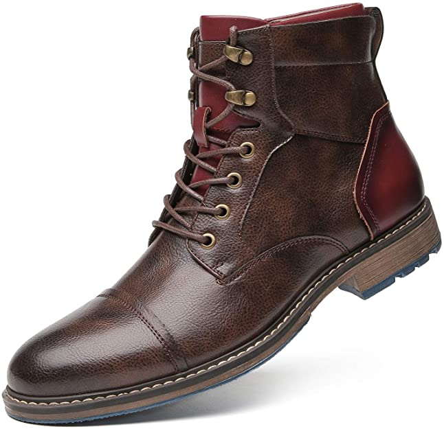 Full-Grain Leather Oxford Boots